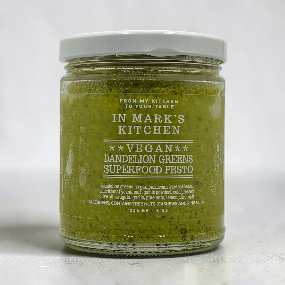Vegan Dandelion Greens Superfood Pesto
